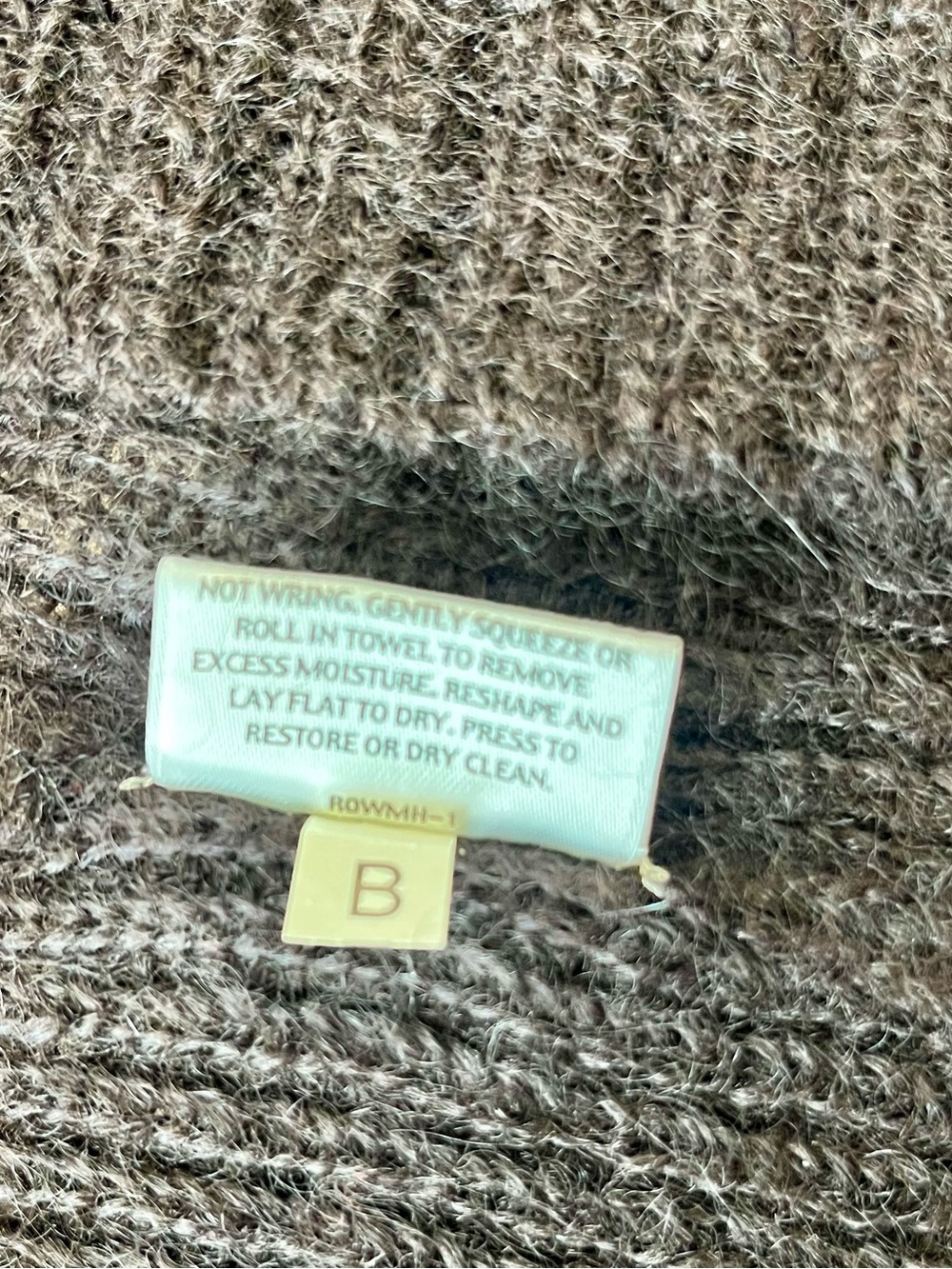Eileen Fisher Mohair Blend Snap Front Cardigan Sweater M Purple/Charcoal Pockets - Picture 8 of 8